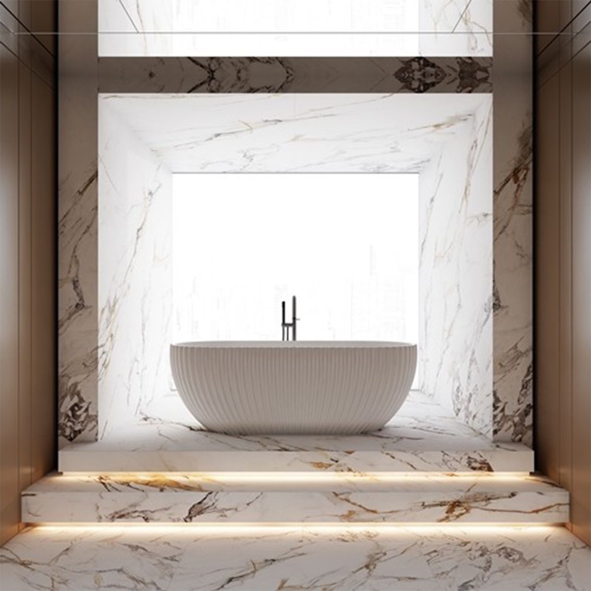Badewanne, freistehend, Mineralverbund, Ablauf in Weiß inklusive, glänzend Weiß, 170x80 cm, Bali