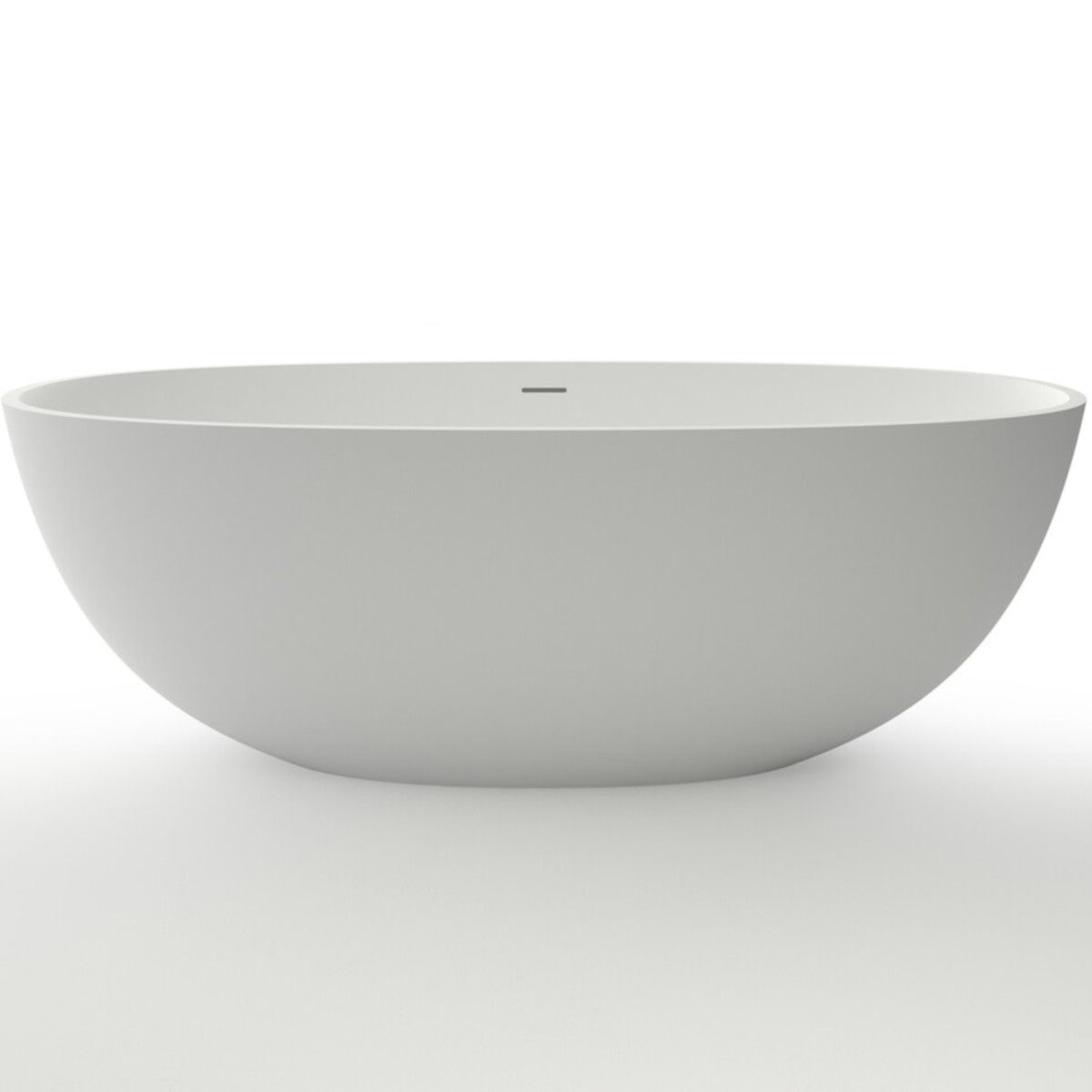 Badewanne Lulu, Coroian-Verbundstoff, Weiß, 170 oder 180 cm, Wärmedämmung, freistehend