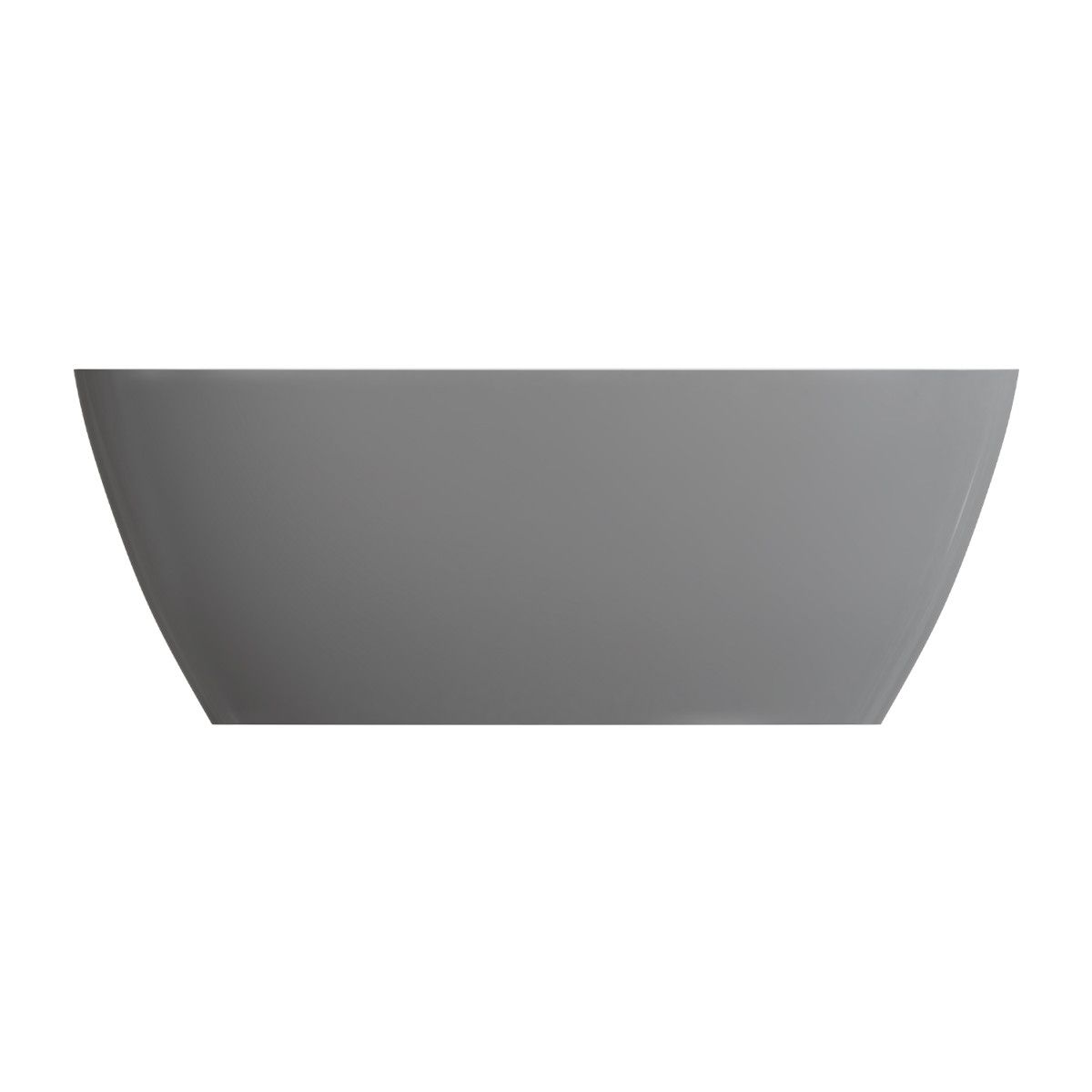 OMNIRES SIENA Badewanne, Roca Dolomit Verbundwerkstoff, Grau-Weiß, glänzend, 164x81 cm, wärmeisolierend, freistehend