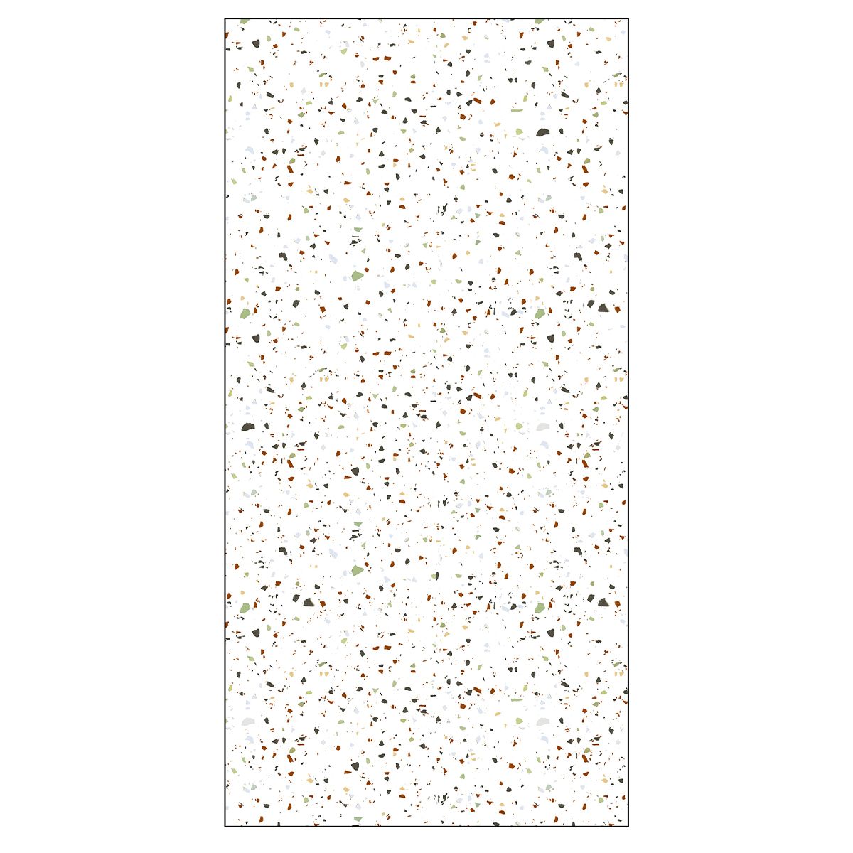Duschwanne, Weiß, Terrazzo Finish, Mineralkomposit, Höhe 2,5 cm, Maße 100-120x80-90 cm, zuschneidbar, Antonio