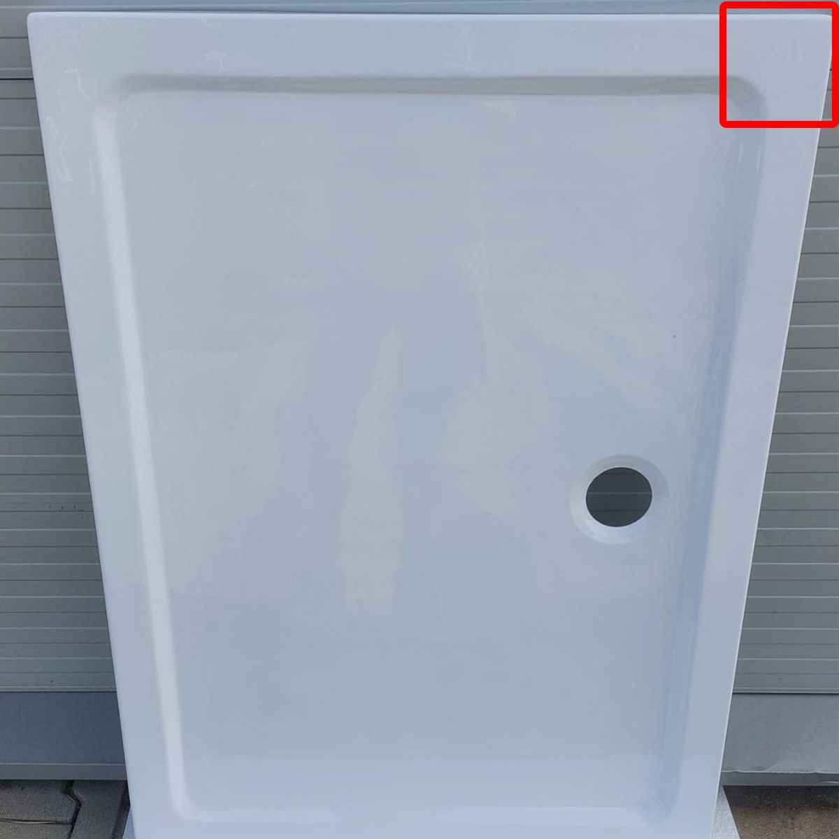 Duschwanne rechteckig slim, B-Ware, 4 cm Höhe, Größe 90 x 120 cm, Sanitäracryl, FARO