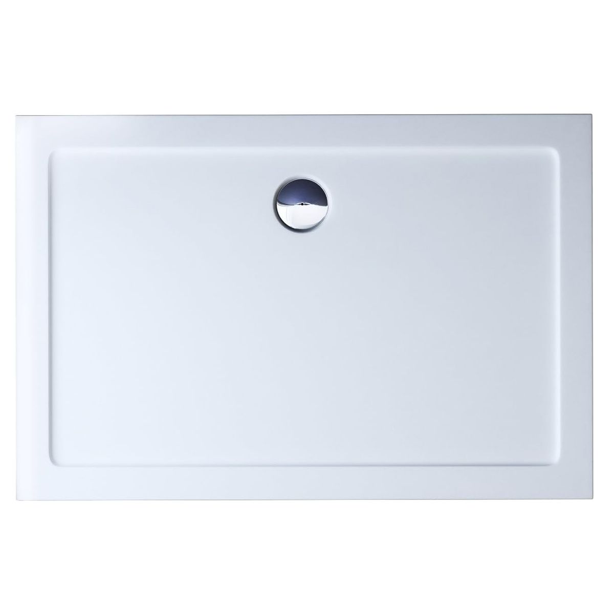 Rechteckige Slim-Duschwanne, inkl. Siphon, 4 cm Höhe, Größen von 80-90x100-160 cm, Sanitäracryl, EGO-FARO