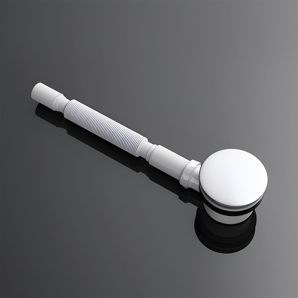 Duschwanne Faro, Weiß, Fünfeckig, inkl. Siphon, 90x90 cm, Höhe 4 cm, reines Sanitäracryl