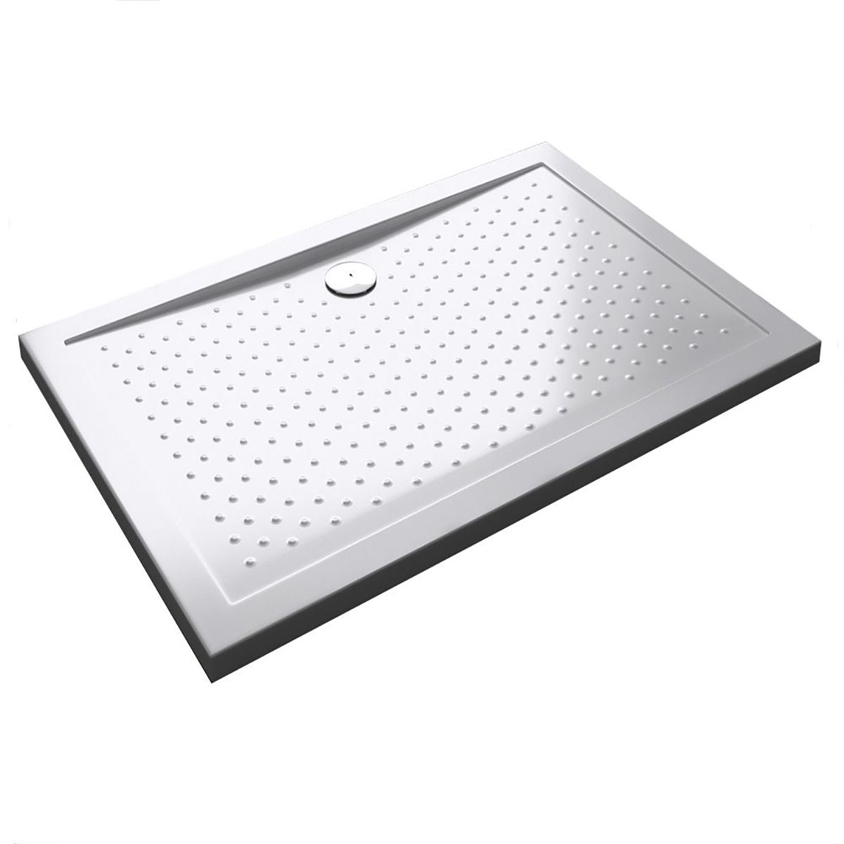 Duschwanne Slim EGO-L, 4 cm Höhe, reines Sanitäracryl, rutschfest, Breiten zwischen 75-80x100-110 cm