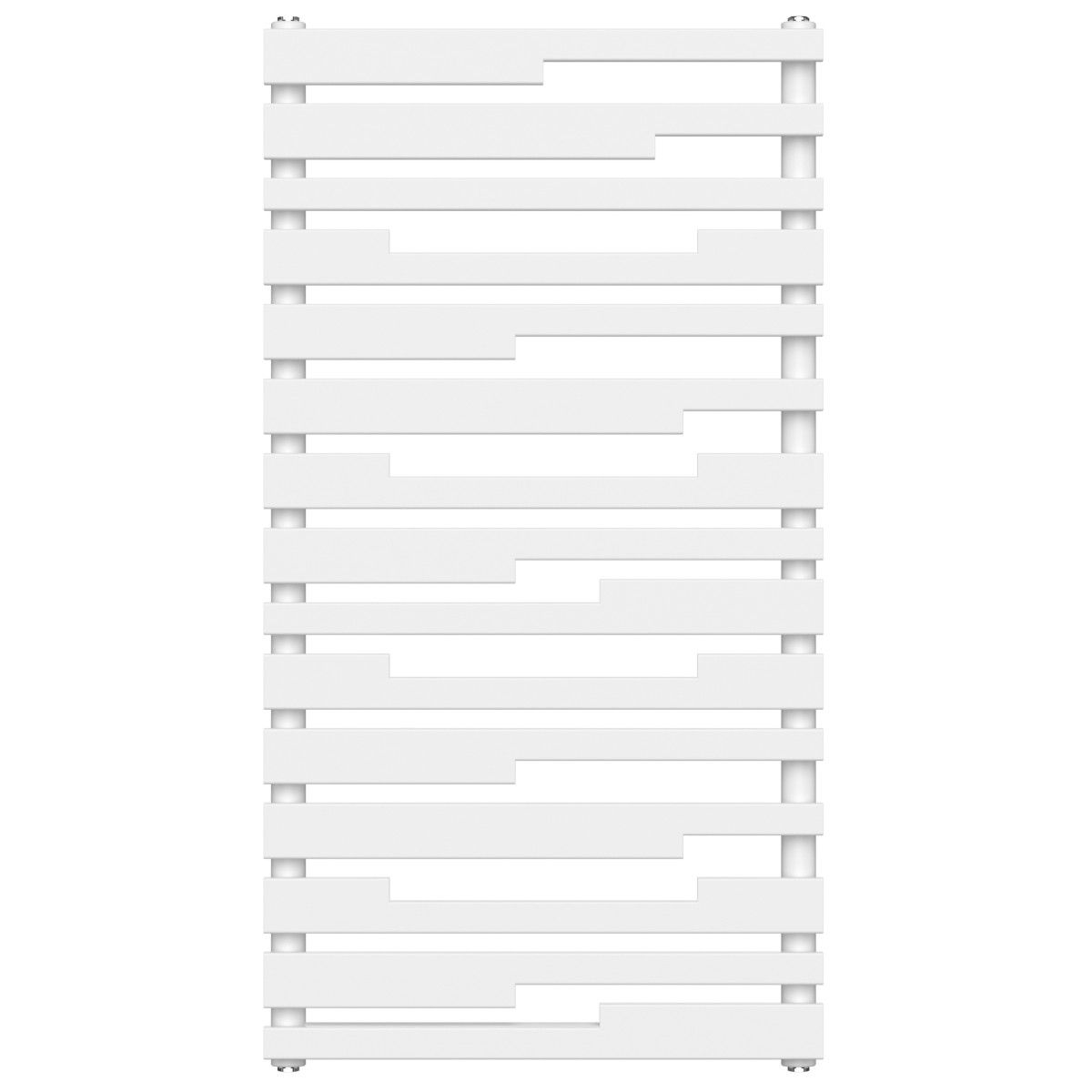Heizkörper, Weiß, 112x60 cm, 662 W, 15 Elemente, Handtuchheizkörper aus Stahl, Emir