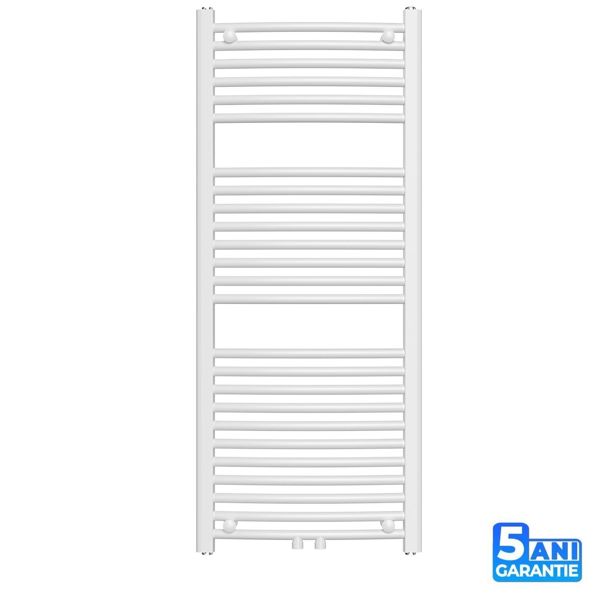 Heizkörper, Handtuchheizkörper aus Stahl, 120-150-180x50 cm, Weiß, Gebogenes Design, Terma