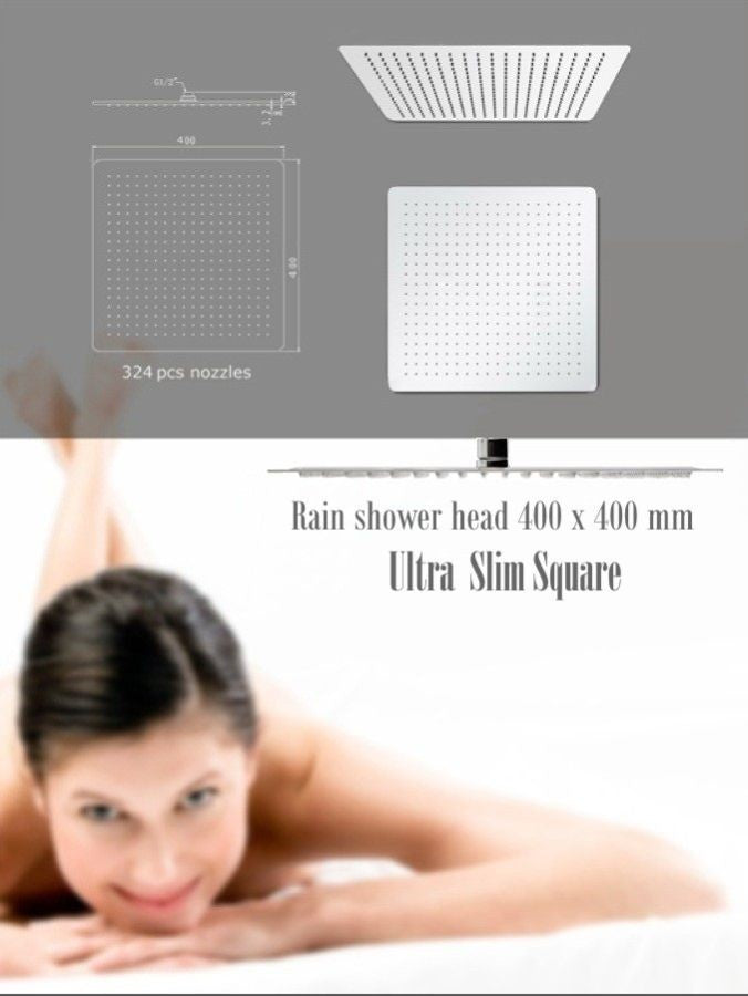 Ultra-Slim-Quadratischer Duschkopf, Regenschauerdusche