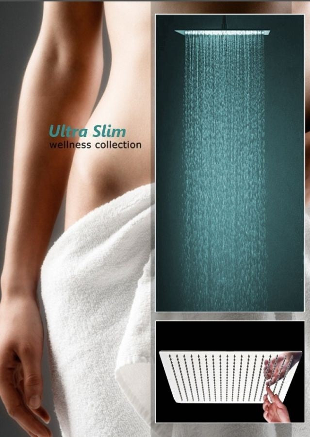 Ultra-Slim-Quadratischer Duschkopf, Regenschauerdusche