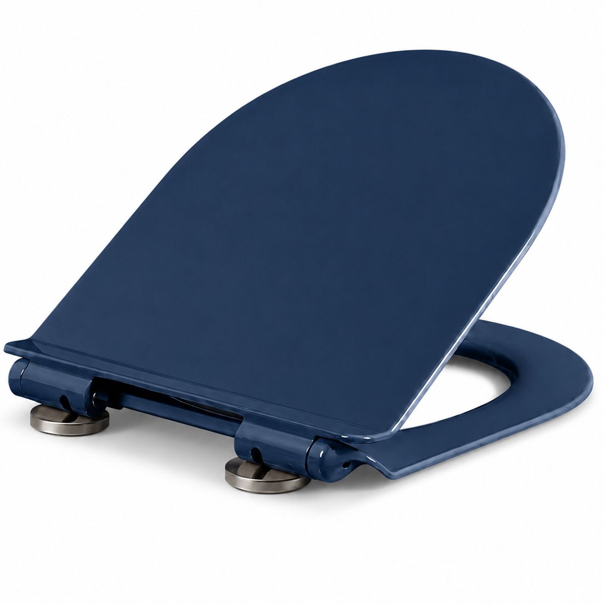Duroplast-Toilettendeckel mit Soft-Close-Absenkautomatik und Quick-Release-System für Lazio WC, Terrazo Blau