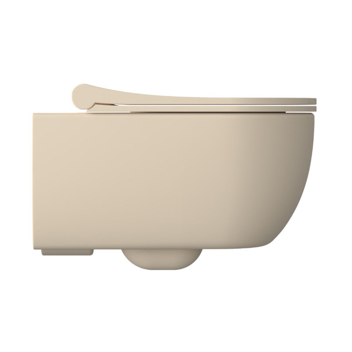 WC-Deckel Michael in Jasmin, Slim Modell mit Soft-Close