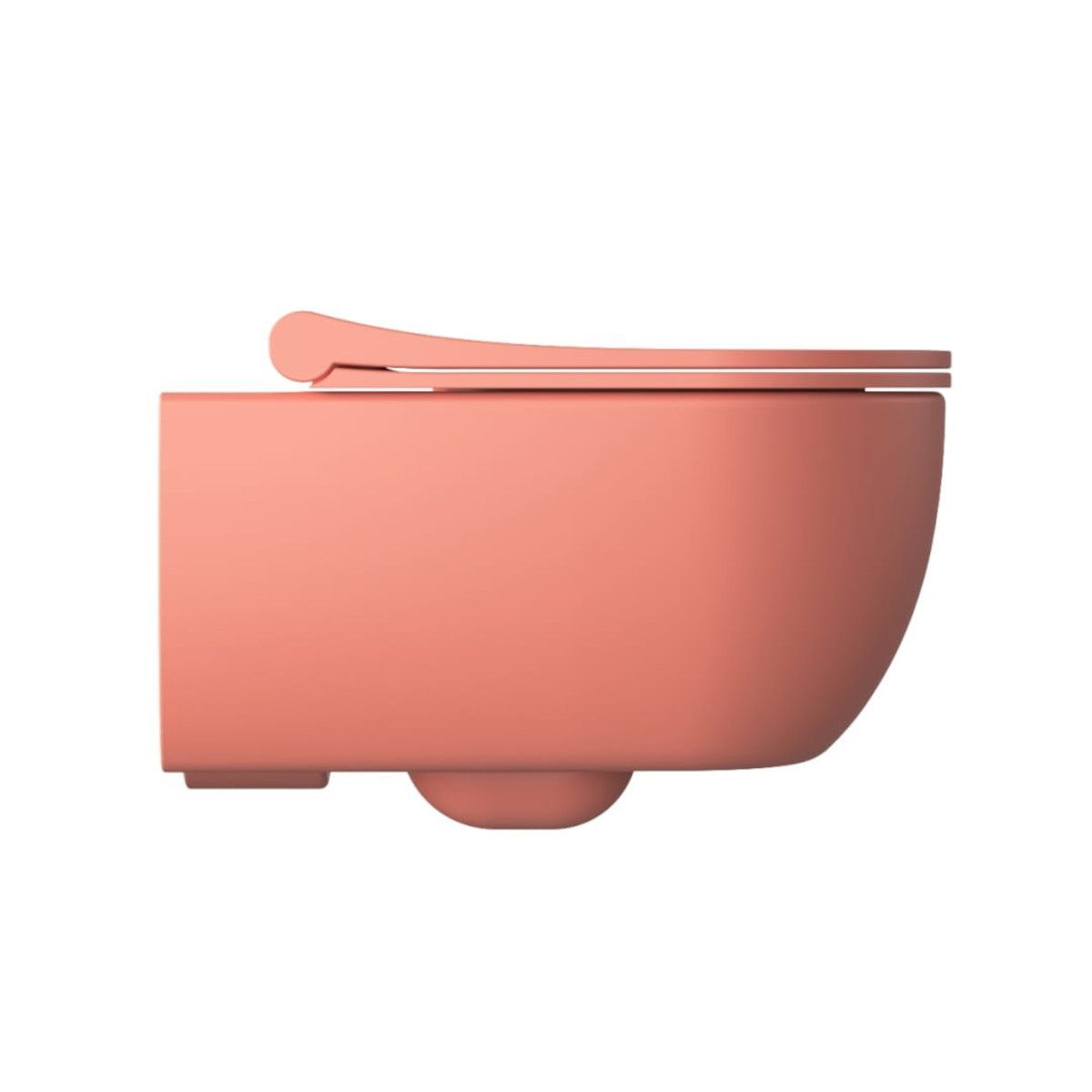 WC-Deckel Michael in Lachsrosa, Slim Modell mit Soft-Close