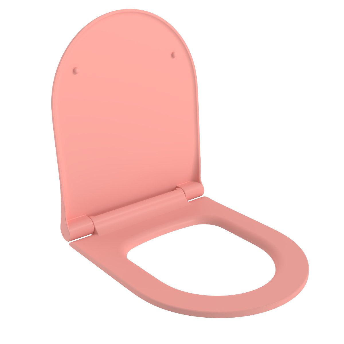 WC-Deckel Michael in Lachsrosa, Slim Modell mit Soft-Close