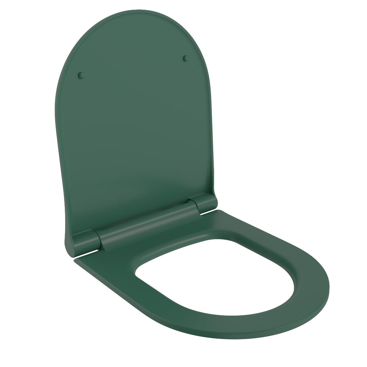 WC-Deckel Michael in Grün, Slim Modell mit Soft-Close