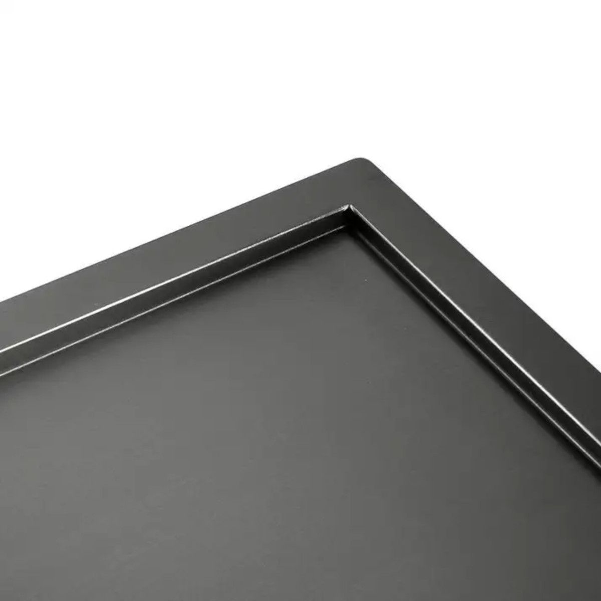 Küchenspüle, Arbeitsstation, Nano-Beschichtung, 2 Becken, 19 cm Tiefe, Edelstahl, Gun Grey, 100x45 cm, Vania