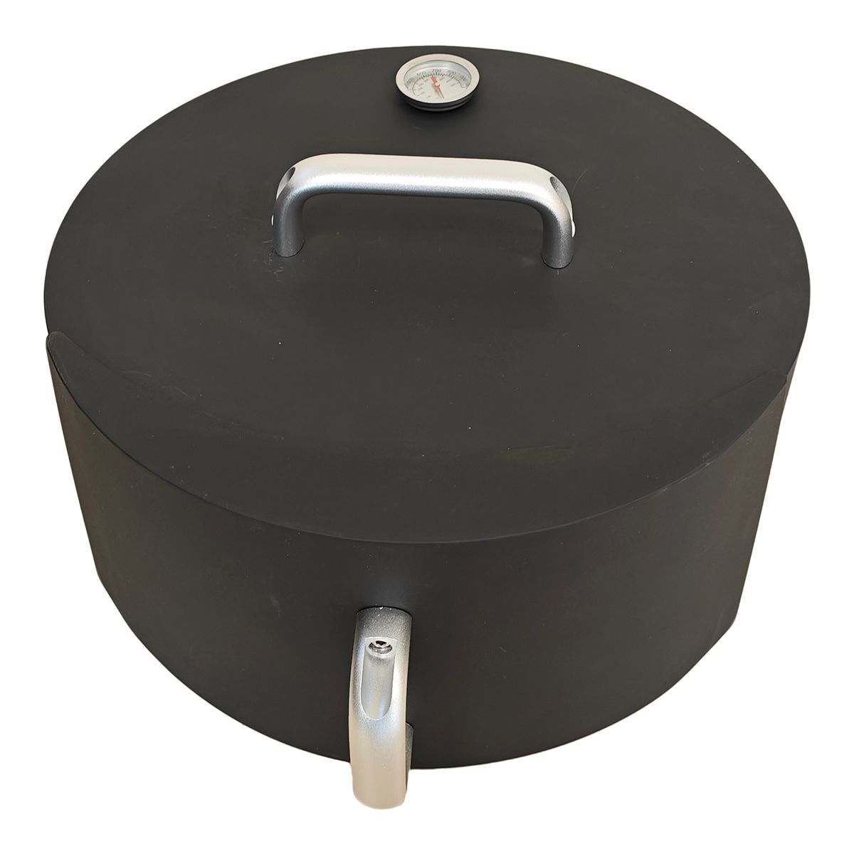 Pizzaofen Nexus Ø45 cm, Cortenstahl 1,5 mm, mit Thermometer, kompatibel mit den Grills Aurelius und Avangarde, schwarz