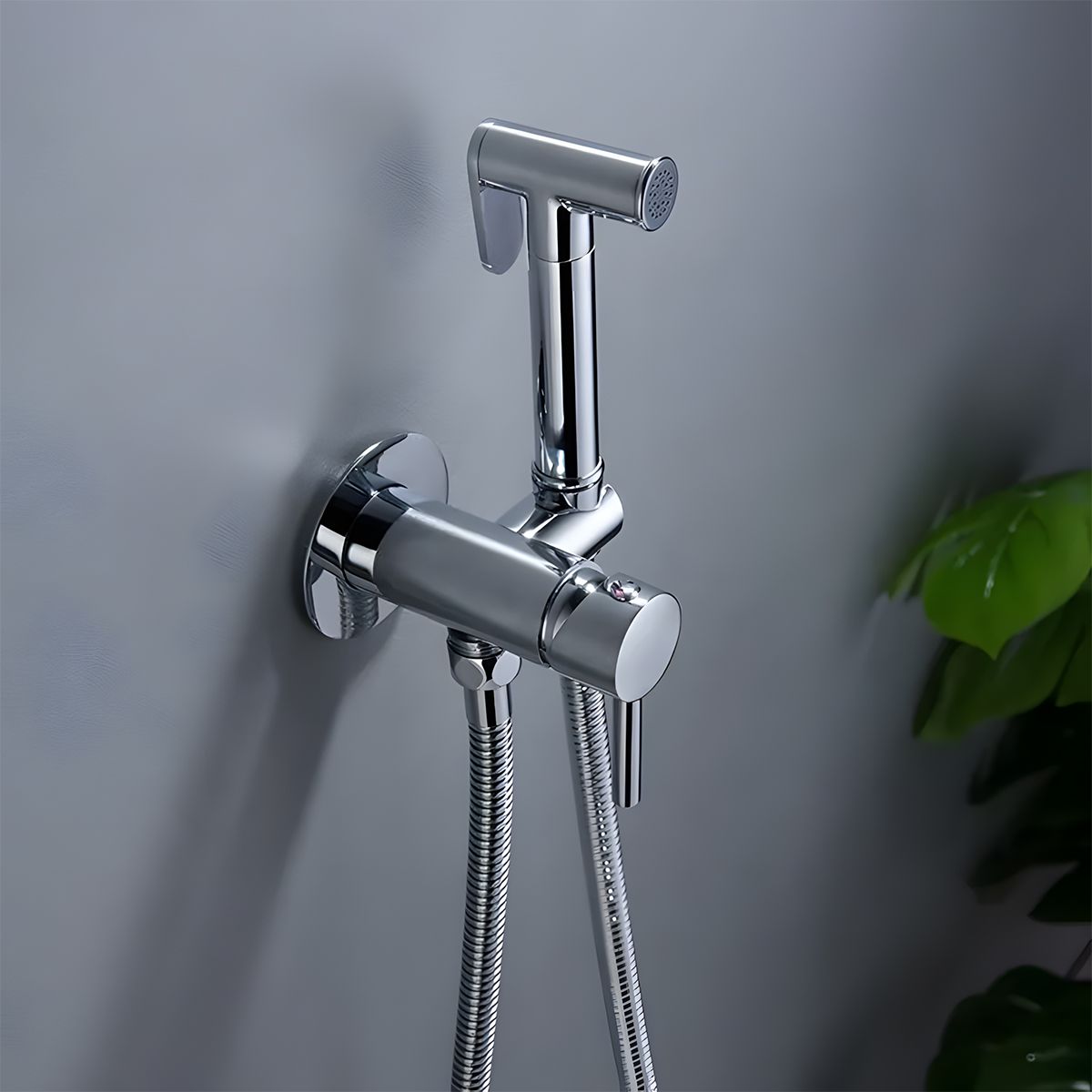 Hygienedusche, Warm- und Kaltwasser, Chrom, Wandmontage, Messing, Neo