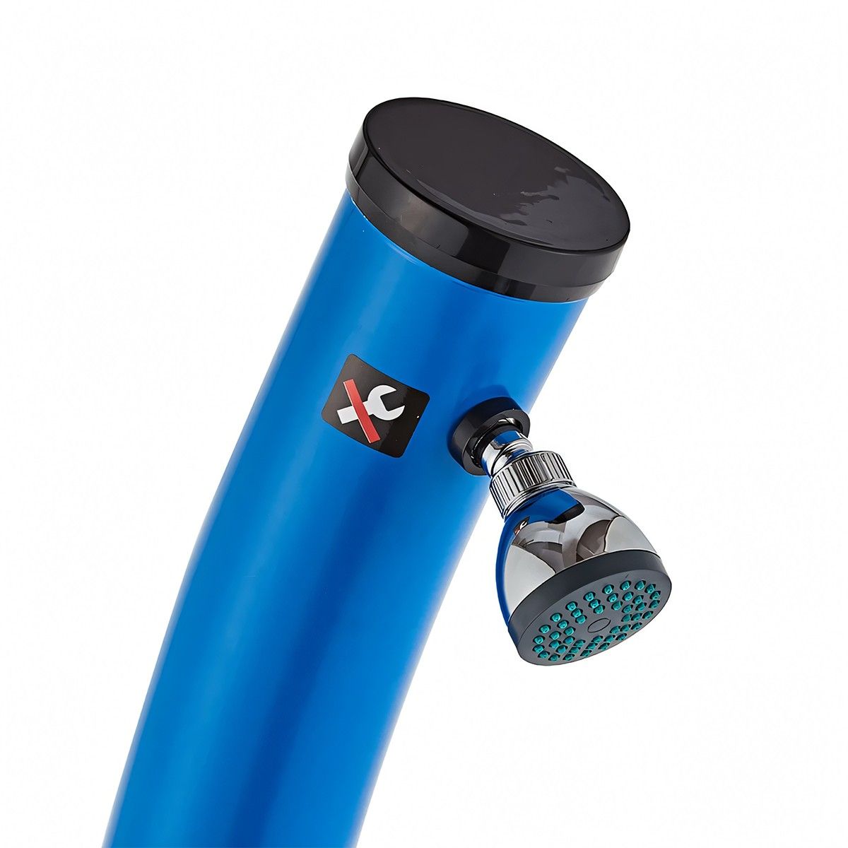 Solardusche für Garten und Pool, 20 Liter, Fußdusche, Regenduschkopf, PVC+ABS, Blau, Sevilia