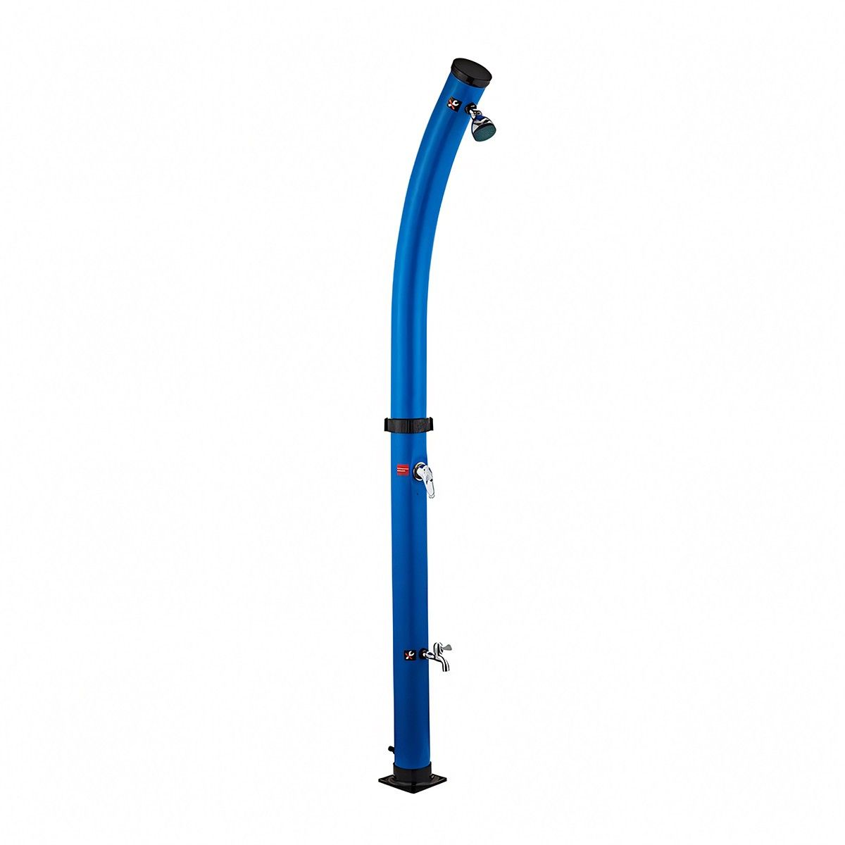 Solardusche für Garten und Pool, 20 Liter, Fußdusche, Regenduschkopf, PVC+ABS, Blau, Sevilia