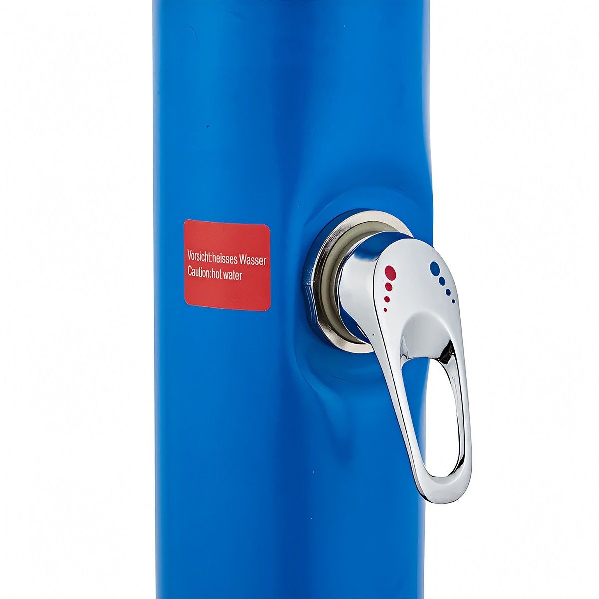 Solardusche für Garten und Pool, 20 Liter, Fußdusche, Regenduschkopf, PVC+ABS, Blau, Sevilia