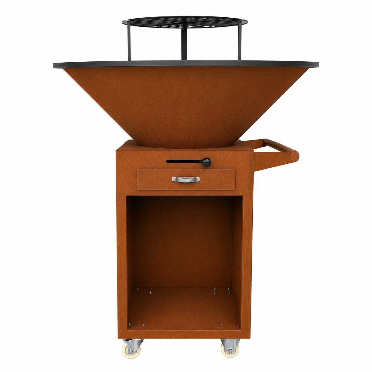 Schutzhülle wasserdicht aus Nylon mit Kordel für den Aurielio-Grill, Durchmesser 100, schwarz