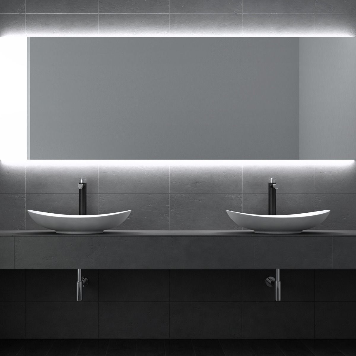 Waschbecken EGO 858, Weiß, matt, 63x36,5 cm, Aufsatzmontage, Sanitärkeramik