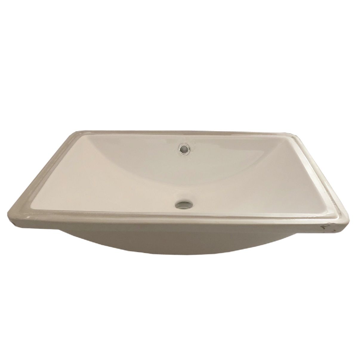 Waschbecken Romeo, Weiß, 53x37 cm, Einbaumontage, Sanitärkeramik