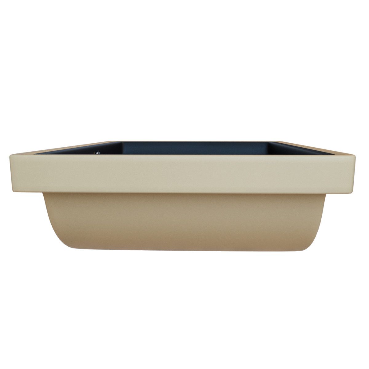 Waschbecken Romeo, Mattschwarz, 53x37 cm, Einbaumontage, Sanitärkeramik