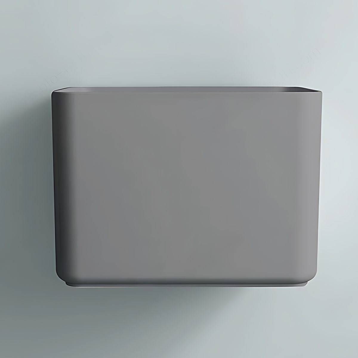 Waschbecken, Mattgrau, Power Colour, Wandmontage, mit Armaturloch, 50×40 cm, Alfonso