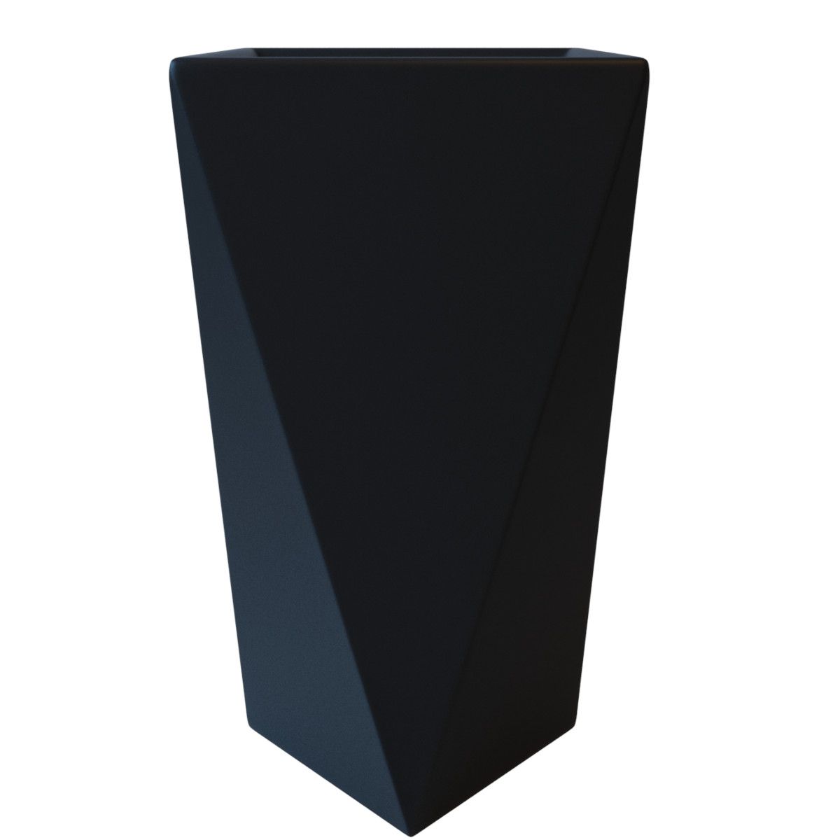 Standwaschbecken Enrico, Mattschwarz, Power Colour, 47x47x83 cm, Bodenmontage, Sanitärkeramik