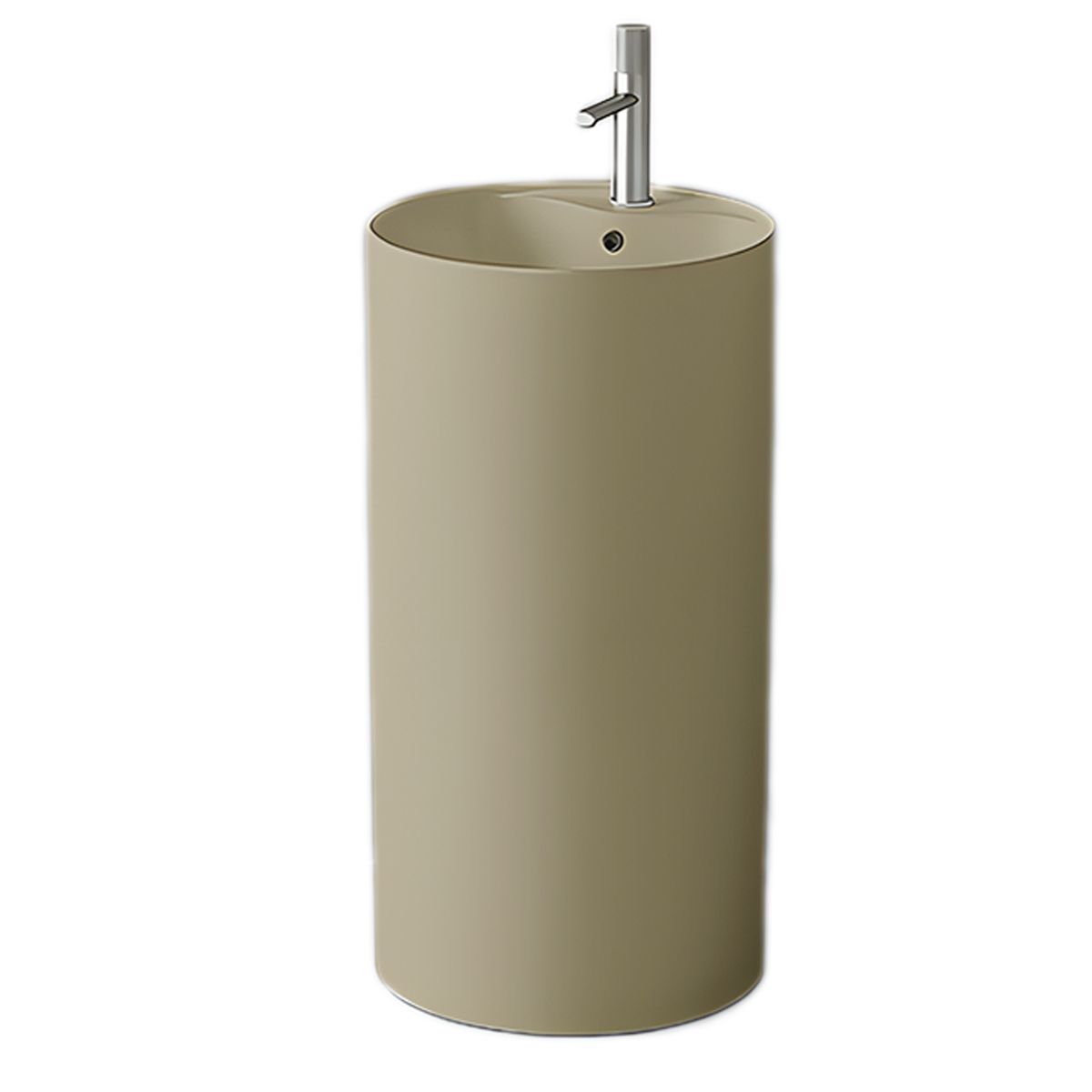Standwaschbecken, Jasmin Matt, Power Colour, mit Hahnloch, Durchmesser 45 cm, Modena