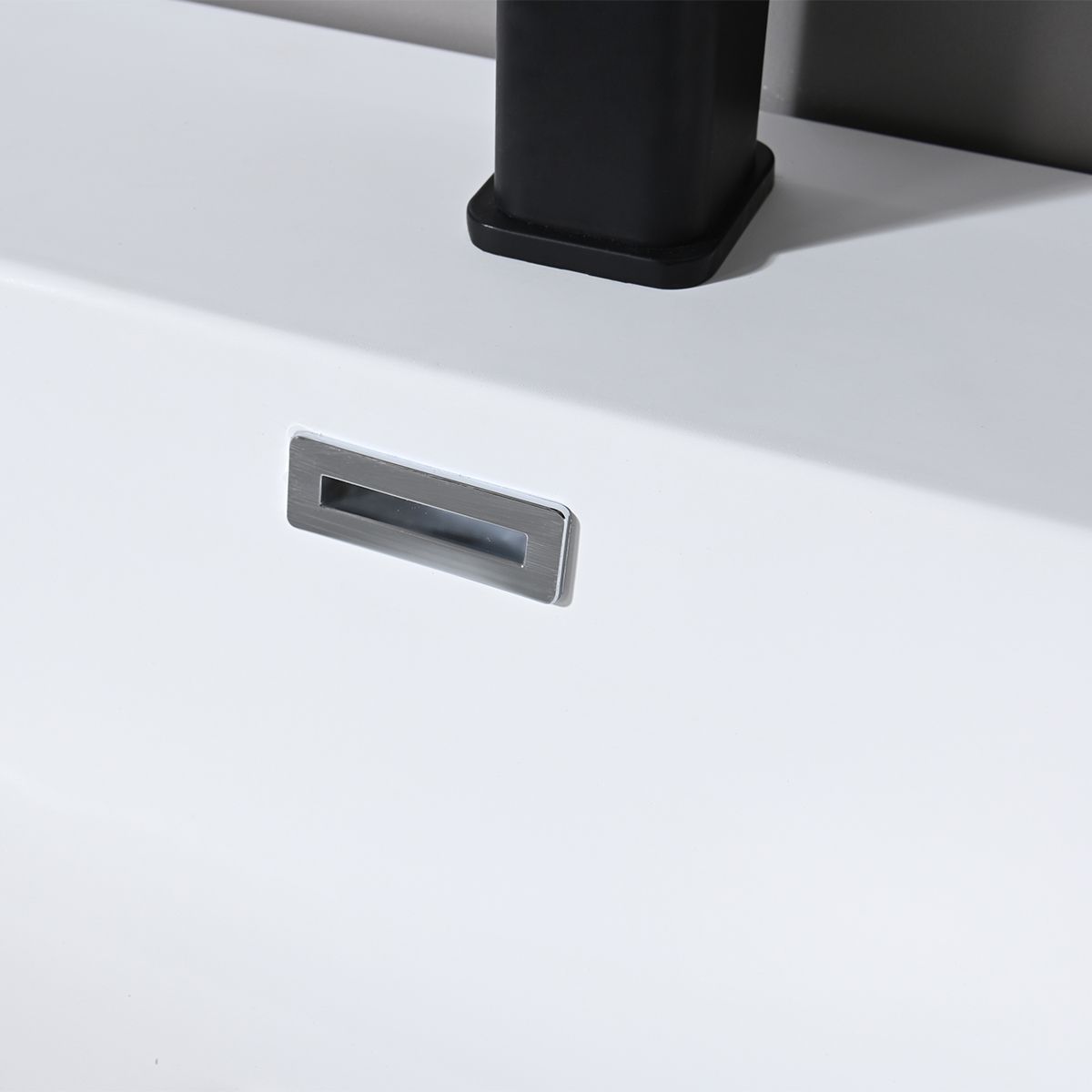 Badezimmermöbel aus MDF mit Corian-Komposit-Waschbecken, Maße: 100 x 52 cm, Soft-Close-System, Nest