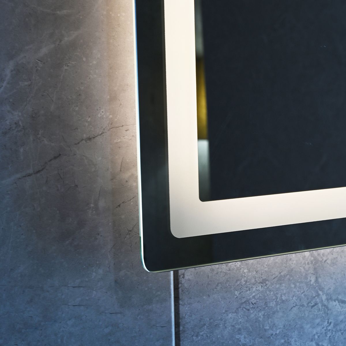 LED-Spiegel, Kosmetiklupe, Anti-Beschlag, Touch-Funktion, 3 Lichtfarben, 5 mm Glas, Größen: 70–80 x 60–90–100–120–140 cm, Velora