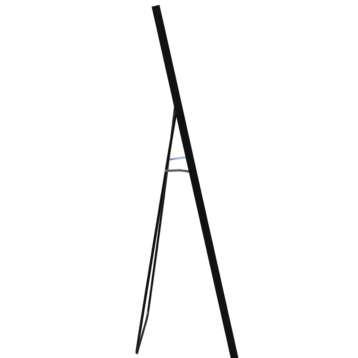 LED-Spiegel, Boden- oder Wandmontage, schwarzer Rahmen, Touch-Bedienung, 3 Lichtfarben, Anti-Beschlag, 5 mm, 60x165 cm, Mirage
