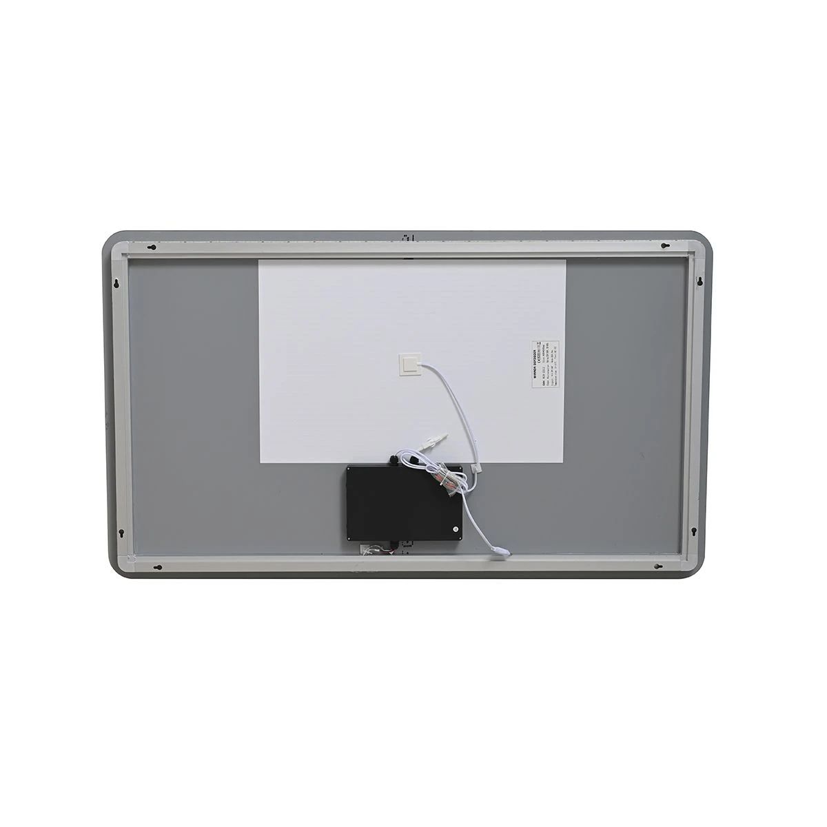 LED-Badezimmerspiegel, B-Ware, Anti-Beschlag-Funktion und Touch-Schalter, 5 mm, Maße: 90x70 cm, 3 einstellbare Lichtfarben, Louie