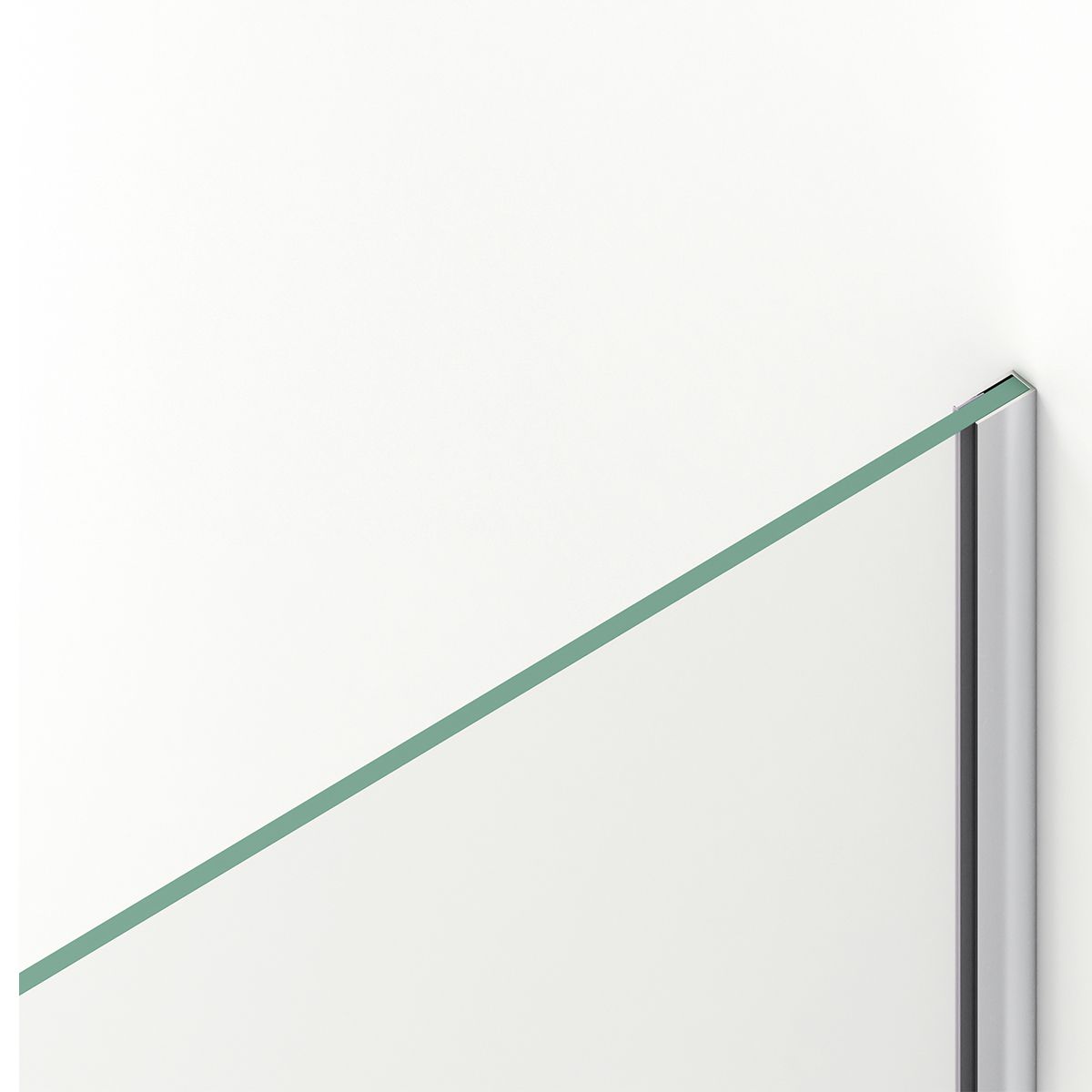 Duschwand für die Badewanne, feststehend, transparent, Chromprofile, Sicherheitsglas 8 mm, 80-90x150 cm, Nora