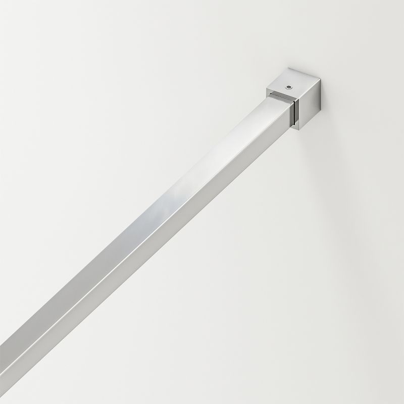 Walk-In Duschwand, 6 mm Sicherheitsglas, 2 Elemente, gleitend, Maße 100-120x200 cm, Chrom, Benito