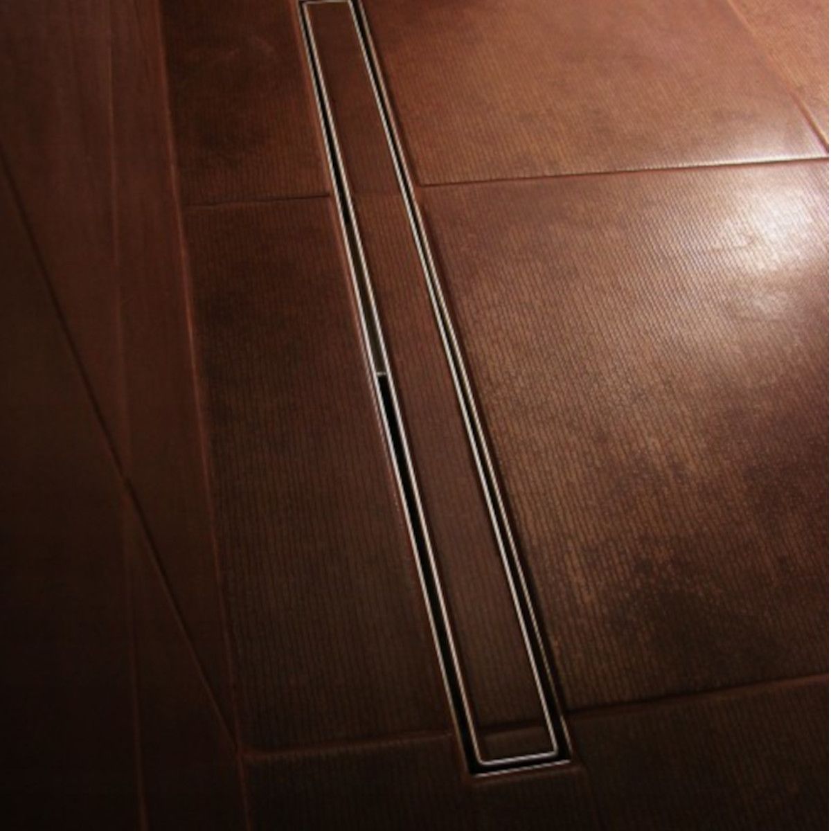 Duschrinne, verfliesbar, Viega Siphon, Einbau unter der Fliese, Chrom, Slim, Größen 50-120 cm, Breite 3,2 cm