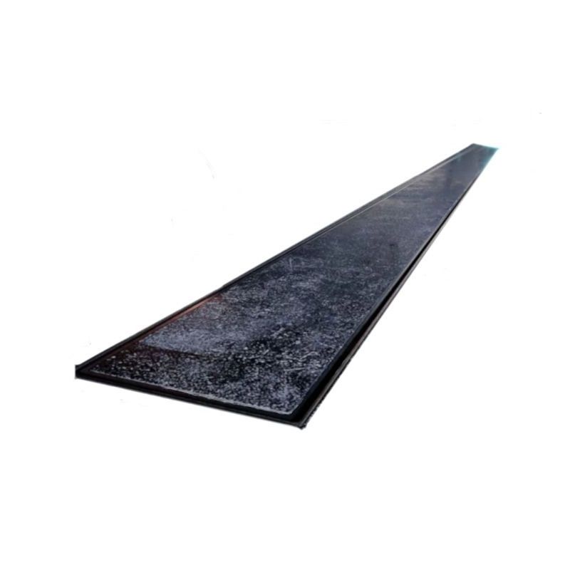 Duschrinne, verfliesbar, Viega Siphon, Einbau unter der Fliese, Schwarz, Slim, Größen 50-120 cm, Breite 3,2 cm