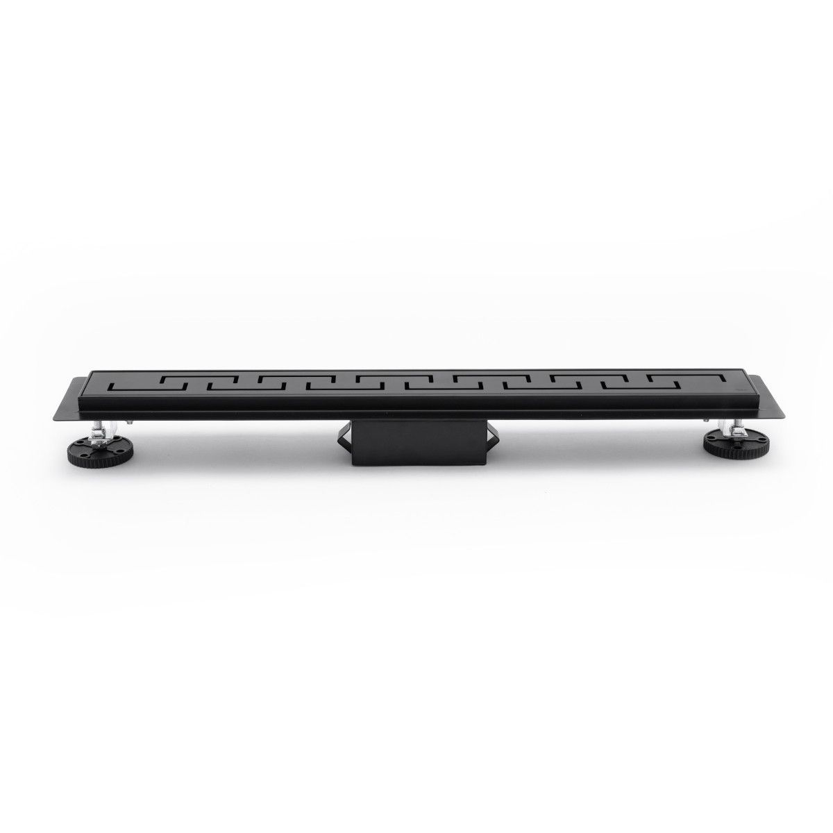 Duschrinne, REA-Greek Black Mat, 90 cm, komplett, Ausführung Schwarz Matt