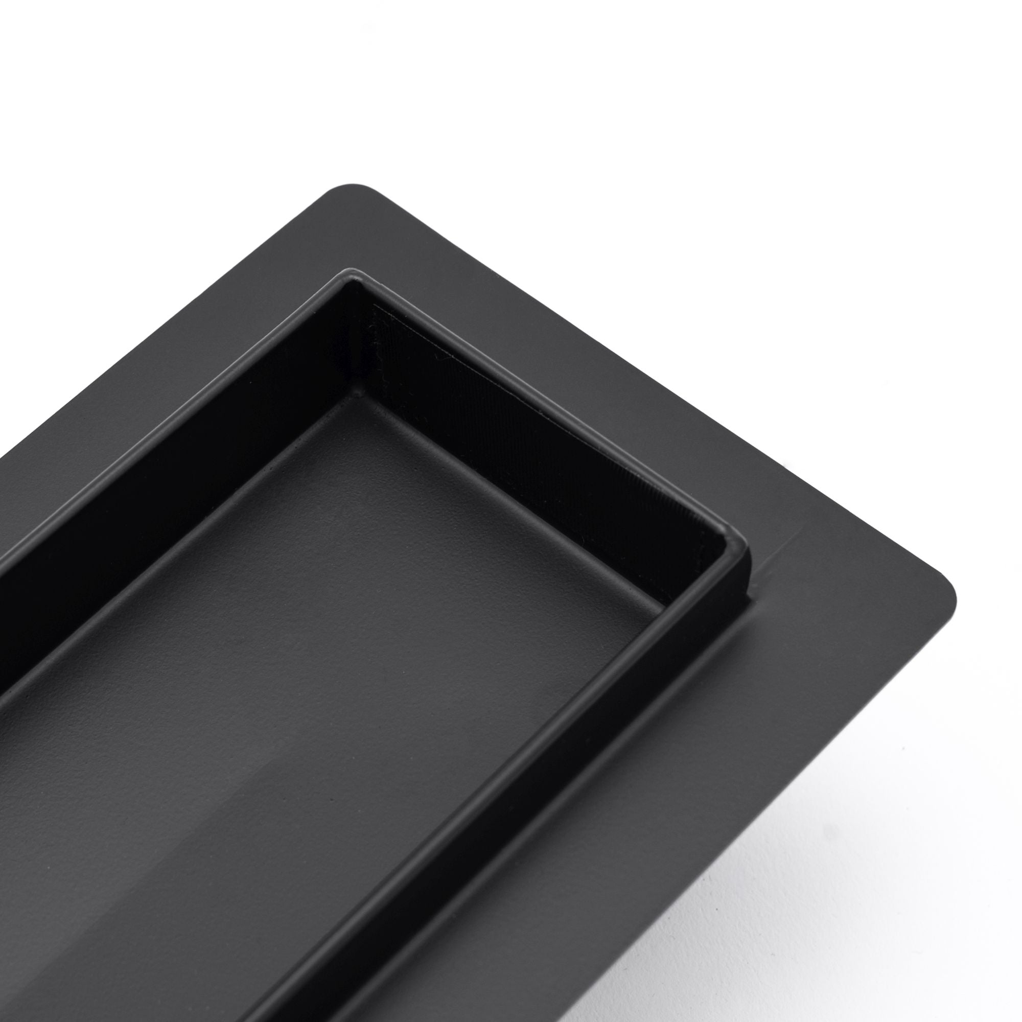 Duschrinne, REA-Greek Black Mat, 90 cm, komplett, Ausführung Schwarz Matt