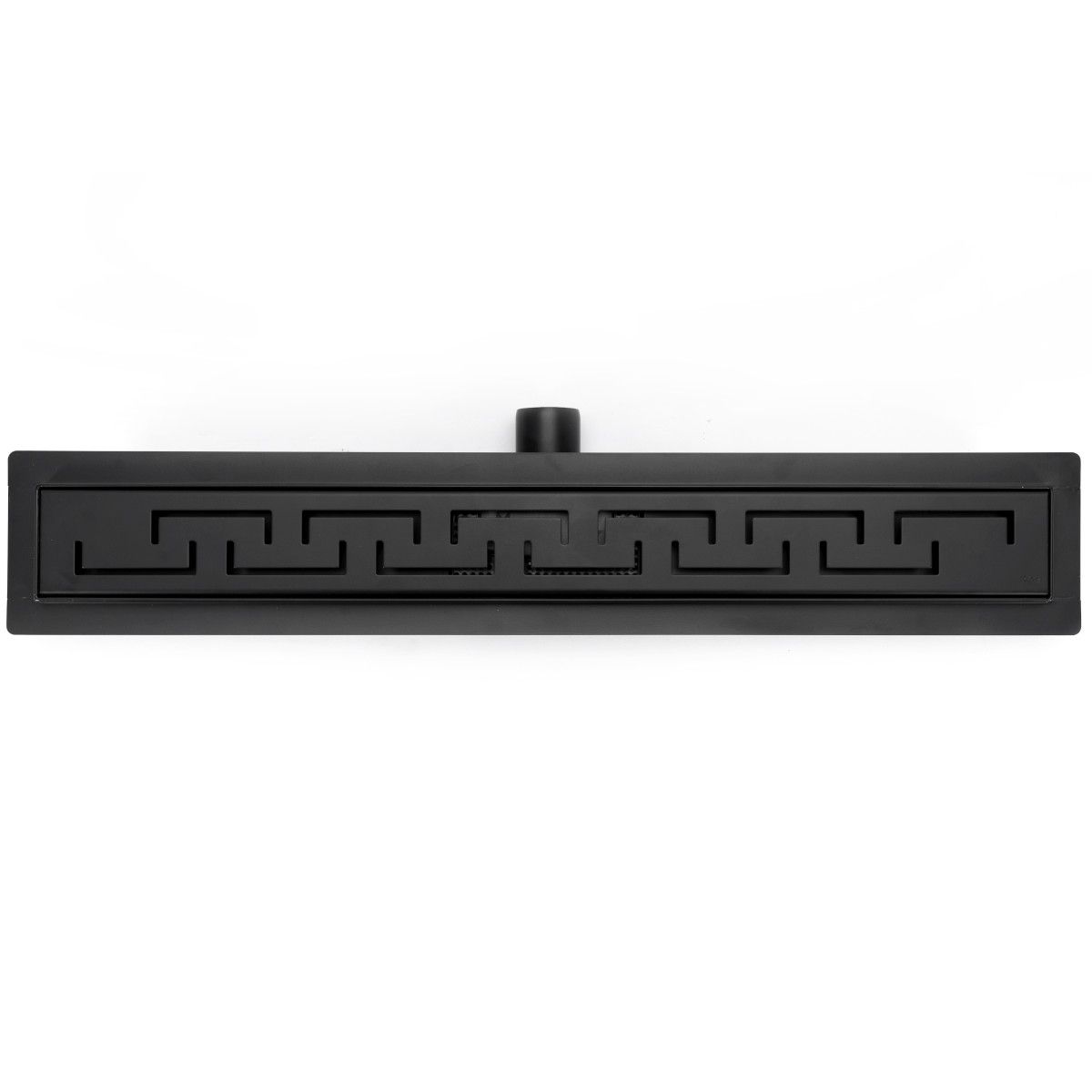Duschrinne, REA-Greek Black Mat, 90 cm, komplett, Ausführung Schwarz Matt