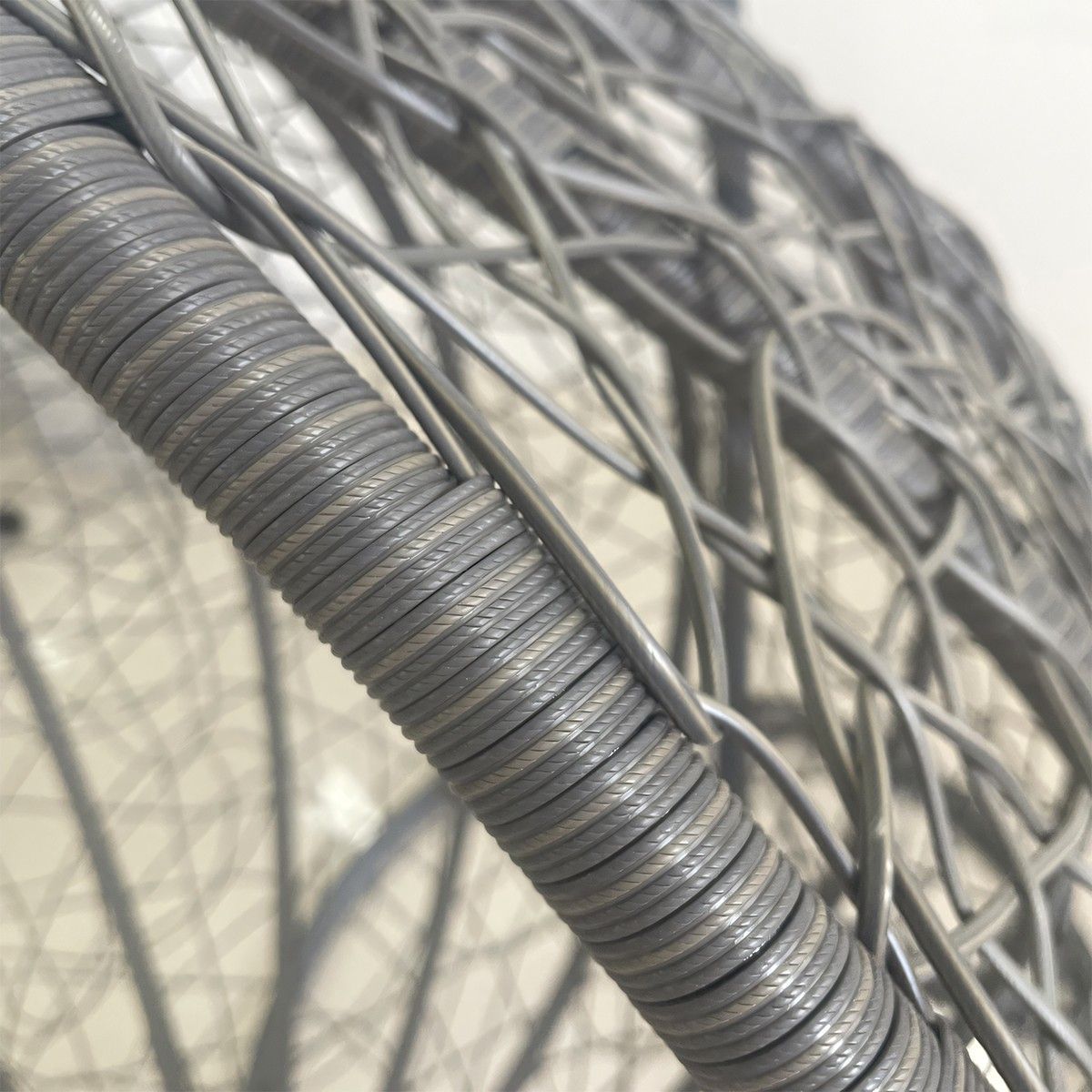 Hängesessel California Grey, Entspannungssessel zum Aufhängen, für Garten oder Wohnzimmer, komfortabel, 3D-Rattan