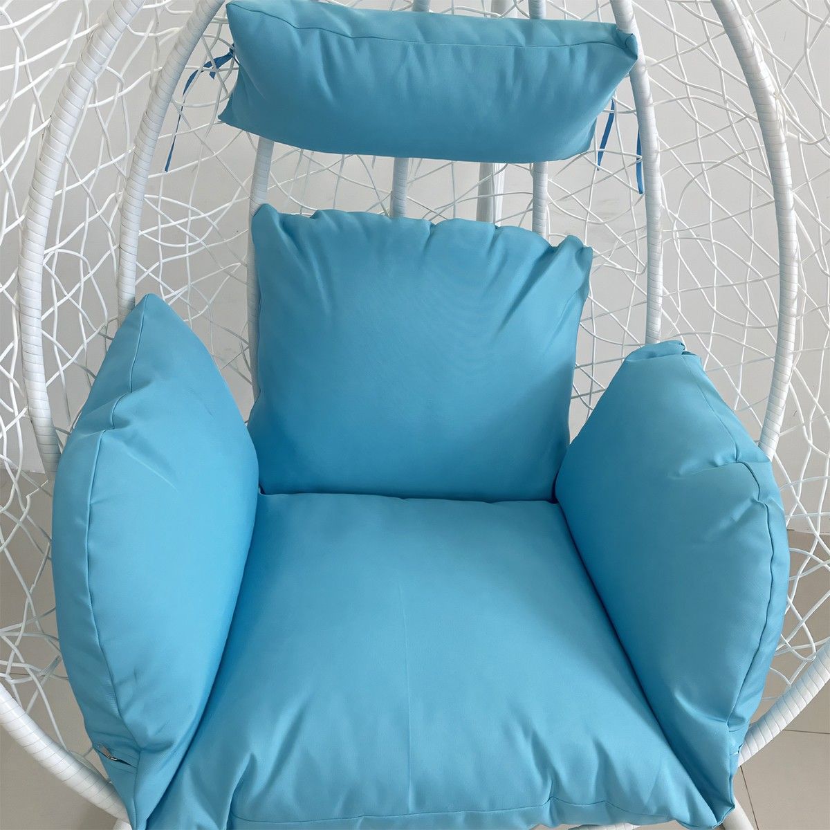 Hängesessel California White, Entspannungssessel zum Aufhängen, für Garten oder Wohnzimmer, komfortabel und modern