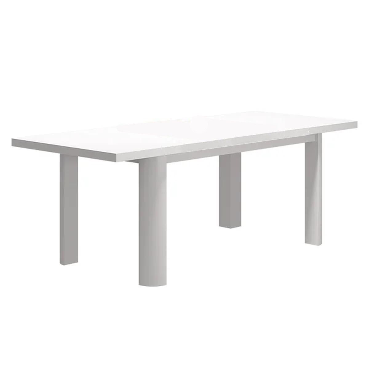 Möbelset für Terrasse oder Garten, Tisch aus Aluminium und Holz, 6 Stühle, Seilgeflecht, Torino
