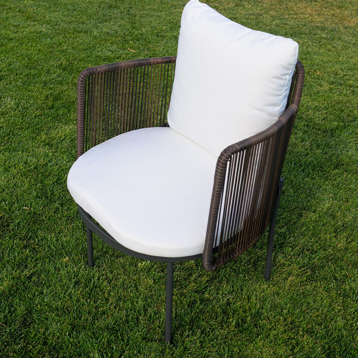 Set mobilier terasa gradina, masa si 8 scaune, cadru aluminiu poliratan, lemn masiv de Tec, Tess