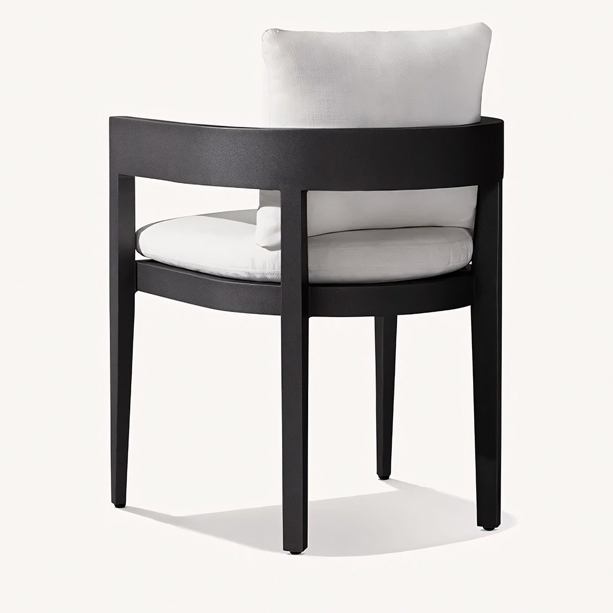 Möbelset für 4 Personen, Terrasse oder Garten, Aluminium, runder Tisch und 4 Stühle, Gewebe aus 100 % Olefin, Costa Rica