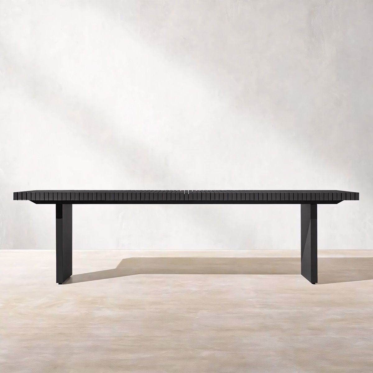 Möbelset für 6 Personen, Terrasse oder Garten, Aluminium, Tisch 213x100 cm + 6 Stühle, Gewebe aus 100 % Olefin, Mykonos