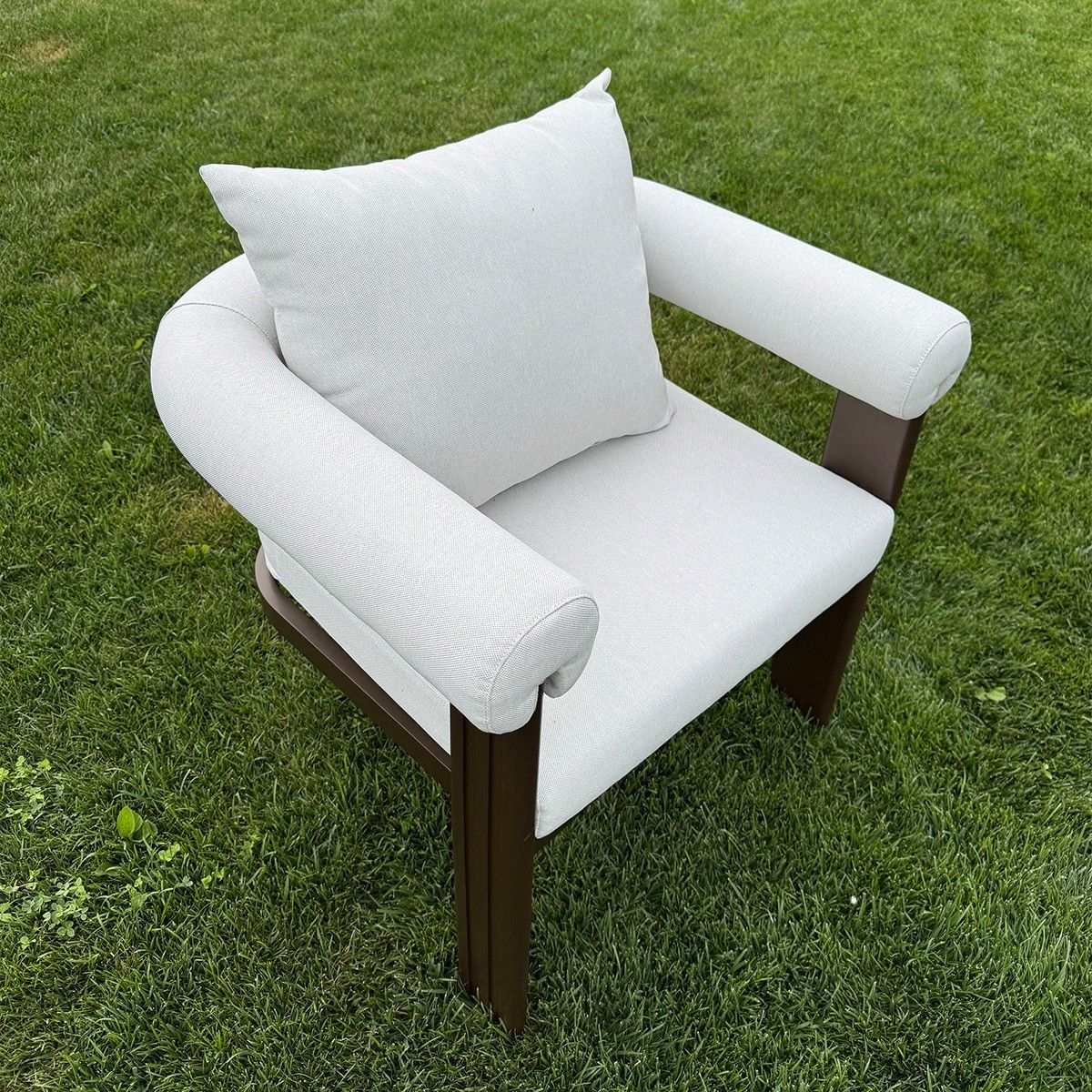 Möbelset für 6 Personen, Garten oder Terrasse, Aluminium, Tisch 214x102 cm + 6 Stühle, Gewebe aus 100 % Olefin, Bora Bora