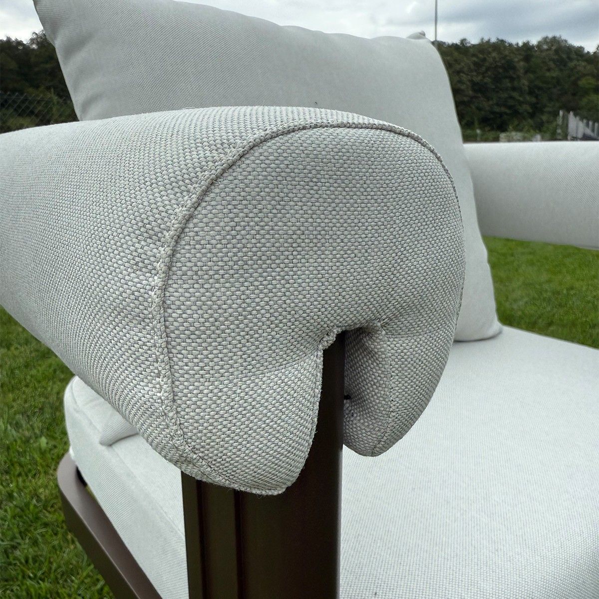 Möbelset für 6 Personen, Garten oder Terrasse, Aluminium, Tisch 214x102 cm + 6 Stühle, Gewebe aus 100 % Olefin, Bora Bora