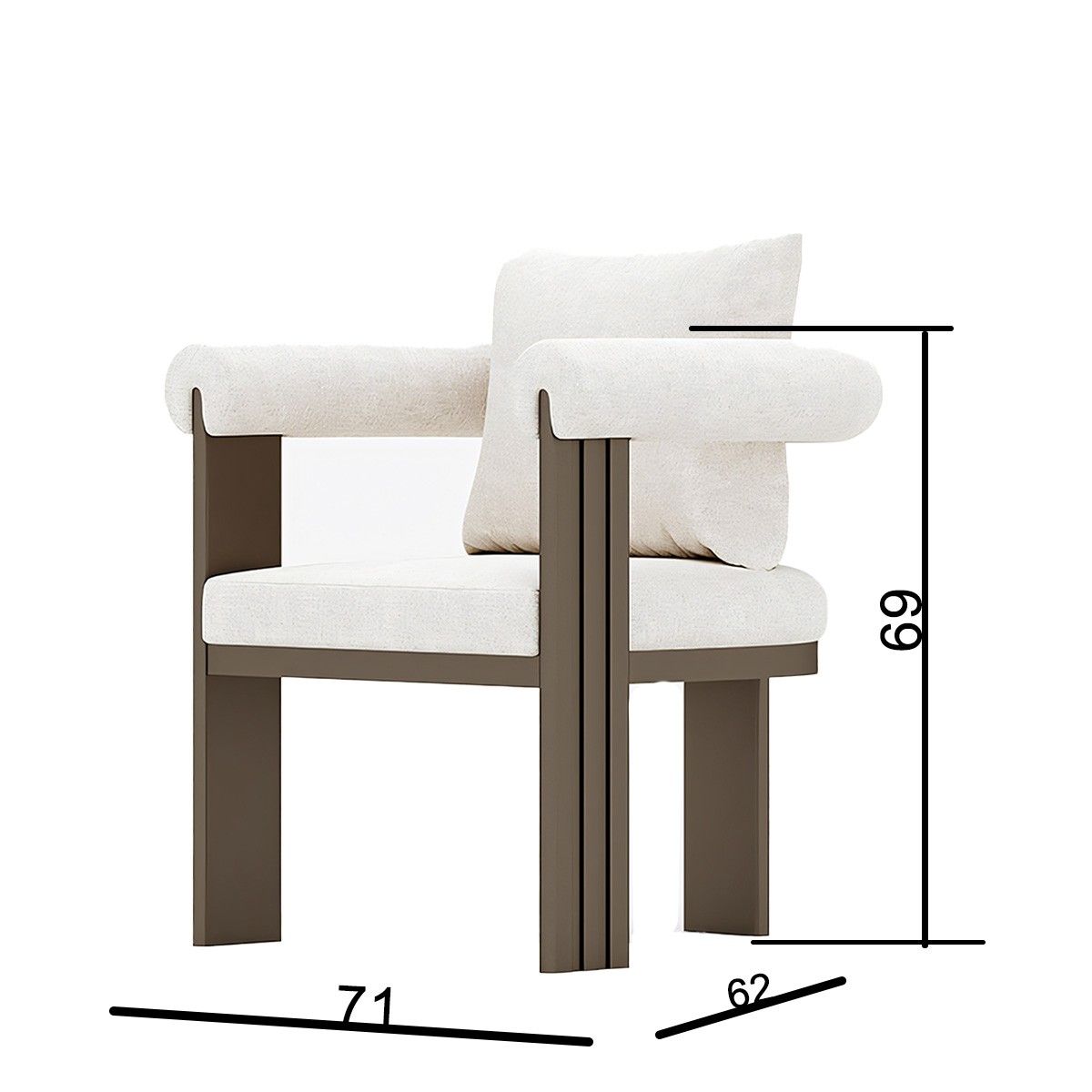 Möbelset für 6 Personen, Garten oder Terrasse, Aluminium, Tisch 214x102 cm + 6 Stühle, Gewebe aus 100 % Olefin, Bora Bora